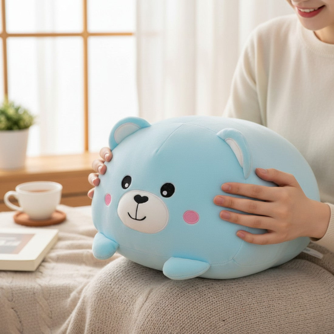 Kawaii Bären Squishy Blau 20–90 cm