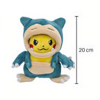 Pikachu im Relaxo-Kostüm 20–25 cm
