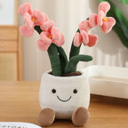 Kawaii Orchideen Pflanzen-Kuscheltier