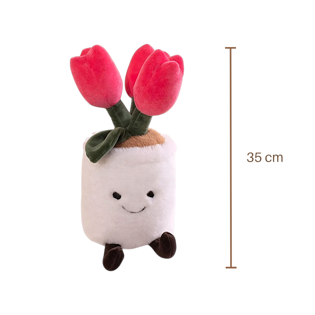 Kawaii Topfpflanzen-Kuscheltier