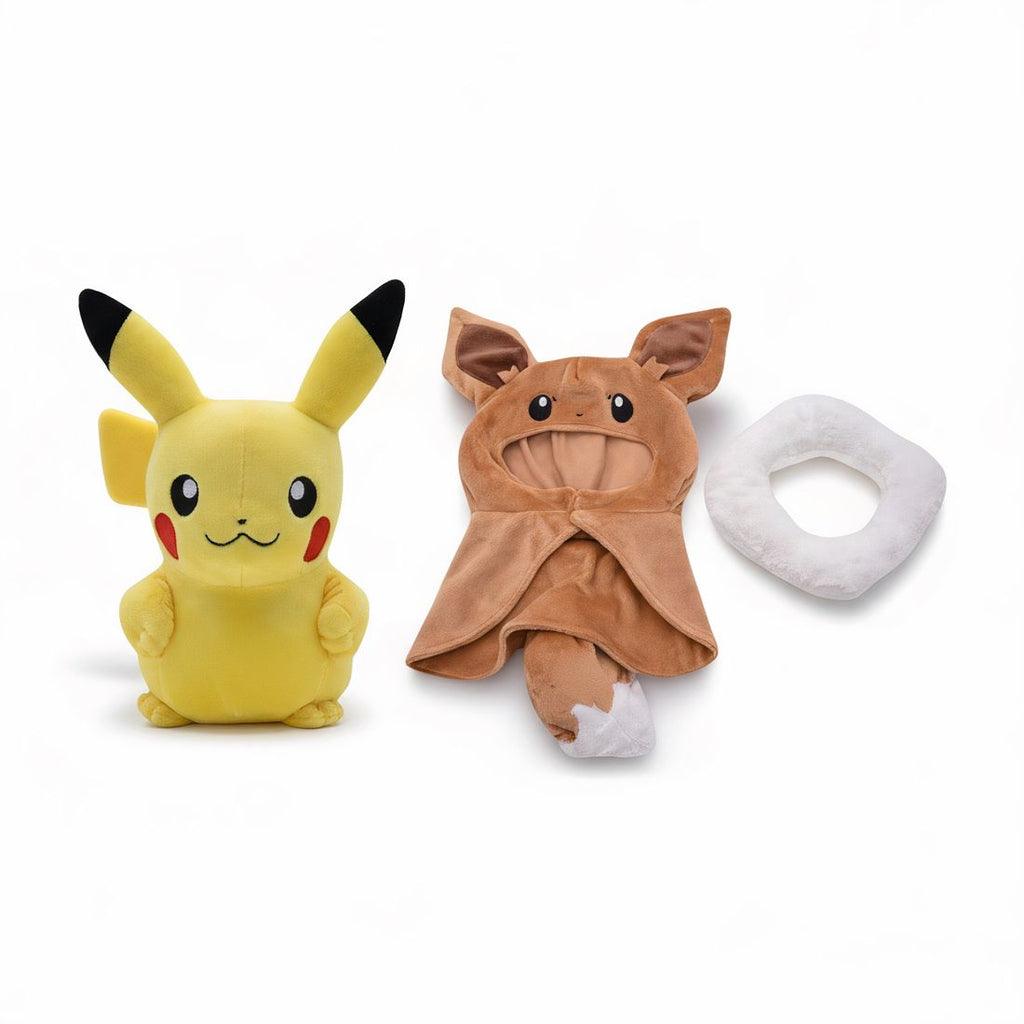 Pikachu im Evoli-Kostüm 30–35 cm