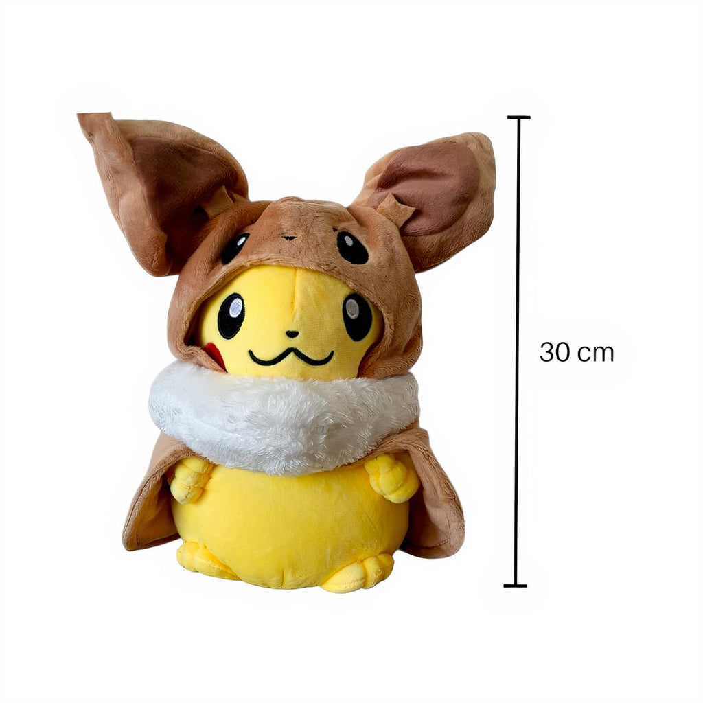 Pikachu im Evoli-Kostüm 30–35 cm