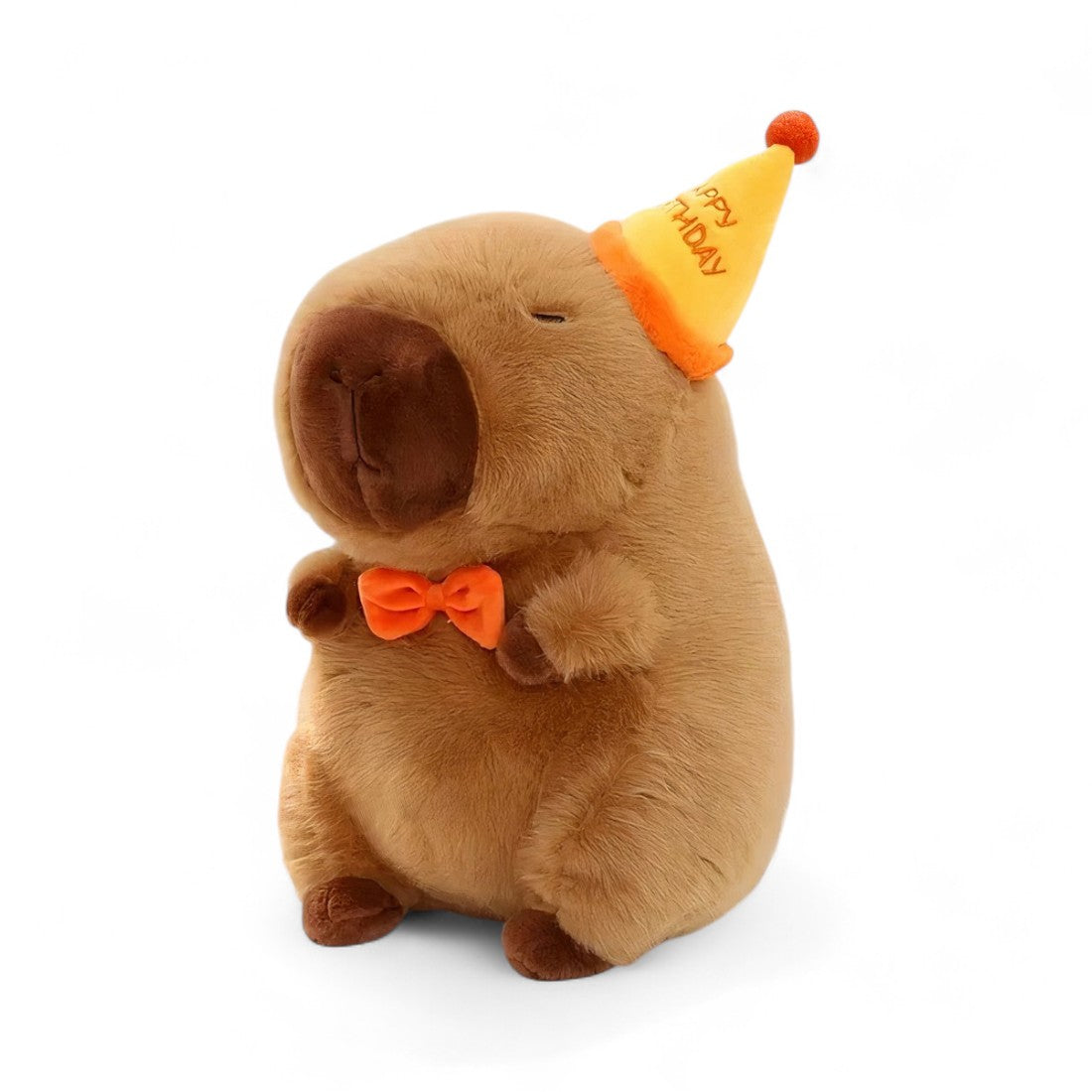 Capybara mit Partyhut 30 cm