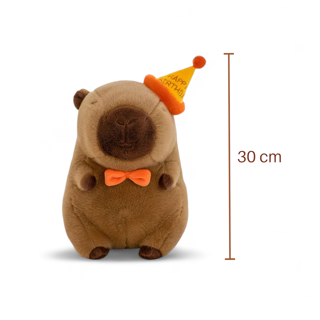 Capybara mit Partyhut 30 cm