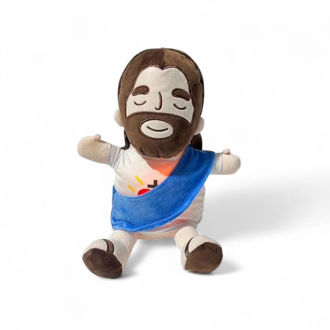 Atmendes Jesus Nachtlicht Kuscheltier 40–45 cm