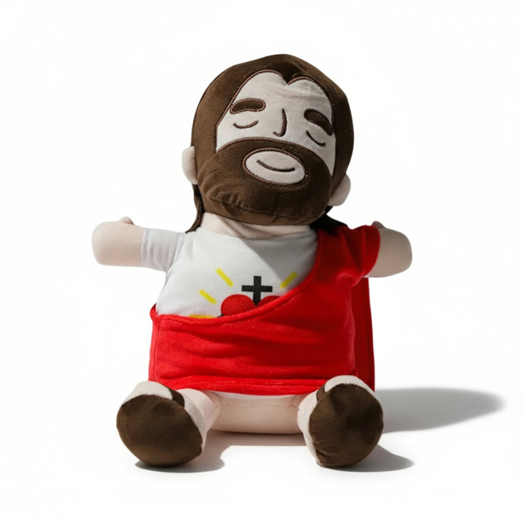 Atmendes Jesus Nachtlicht Kuscheltier 40–45 cm