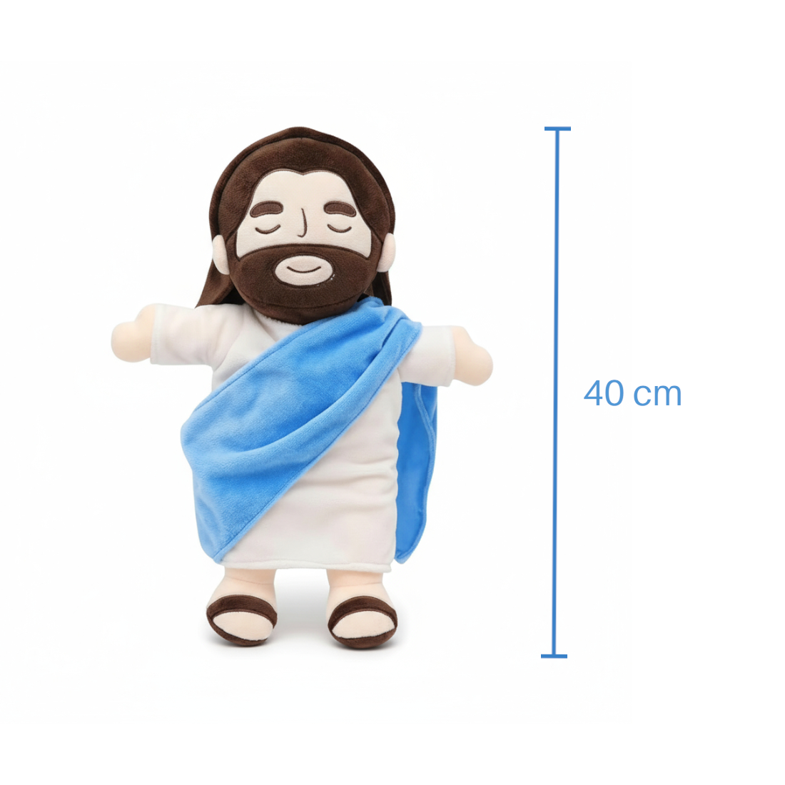 Atmendes Jesus Nachtlicht Kuscheltier 40–45 cm