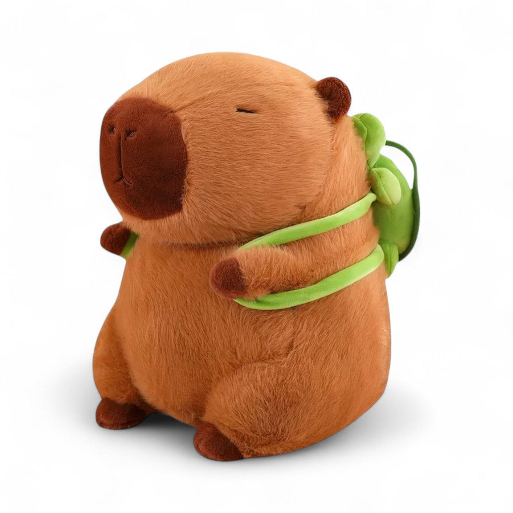Capybara mit Schildkröten-Rucksack 30 cm