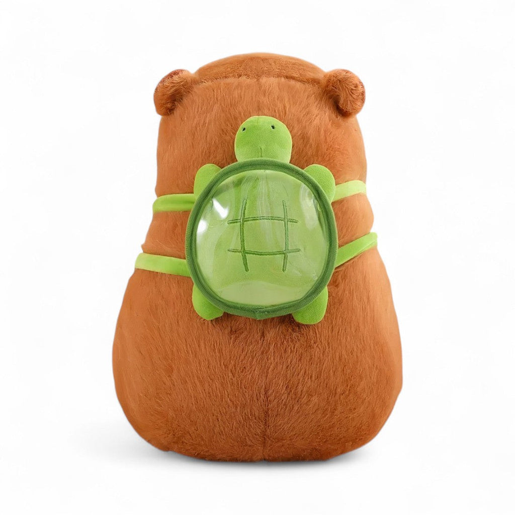 Capybara mit Schildkröten-Rucksack 30 cm