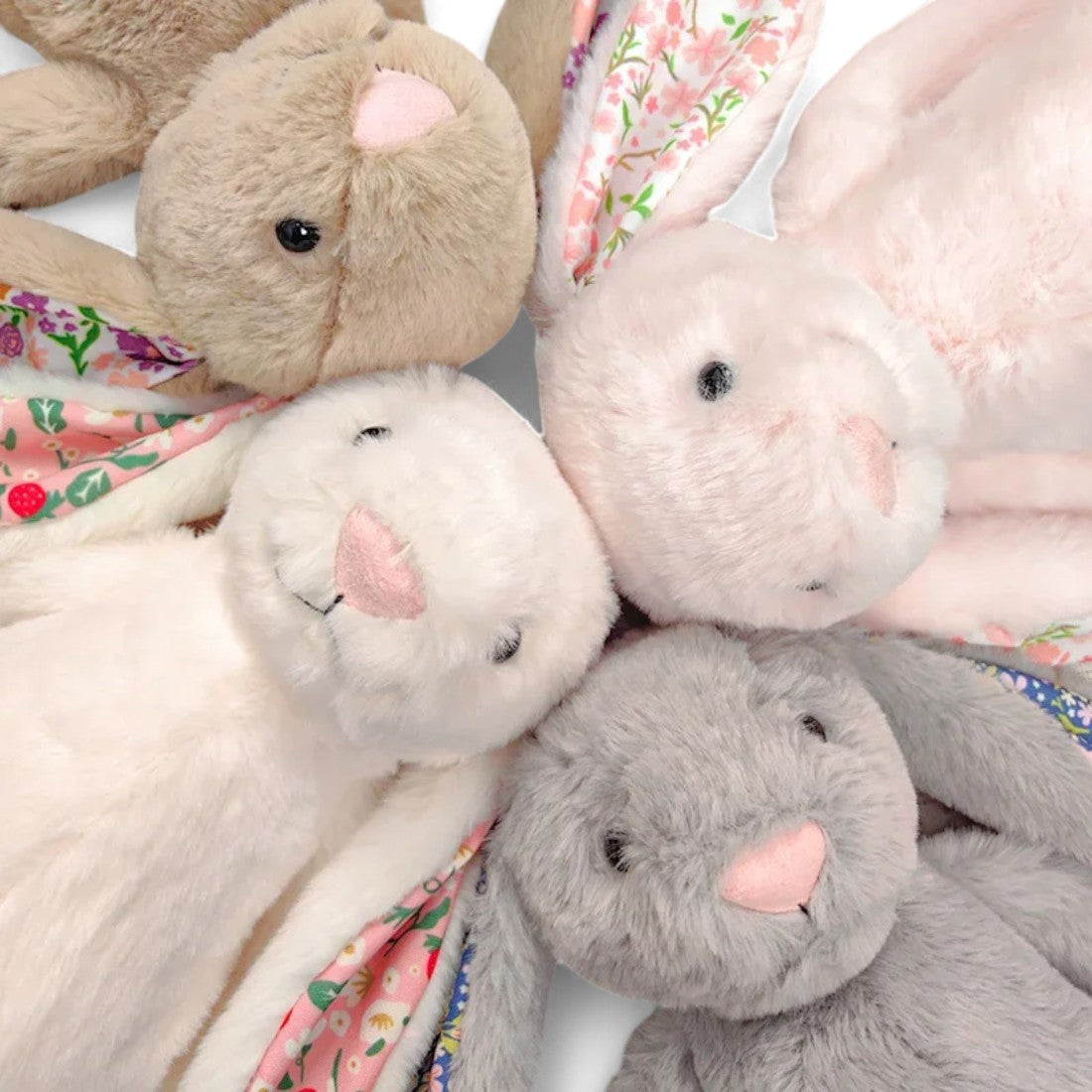 Hasen Kuscheltier mit Liberty-Muster 31 cm
