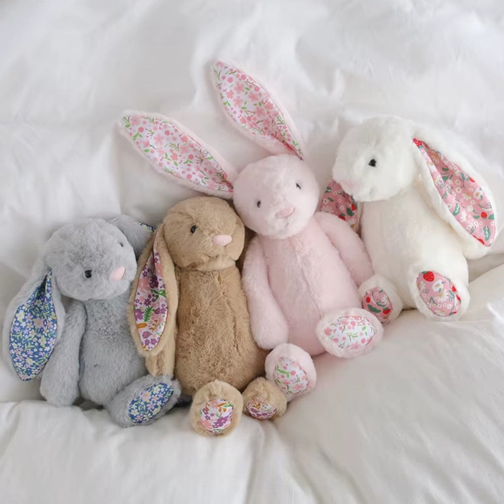 Hasen Kuscheltier mit Liberty-Muster 31 cm