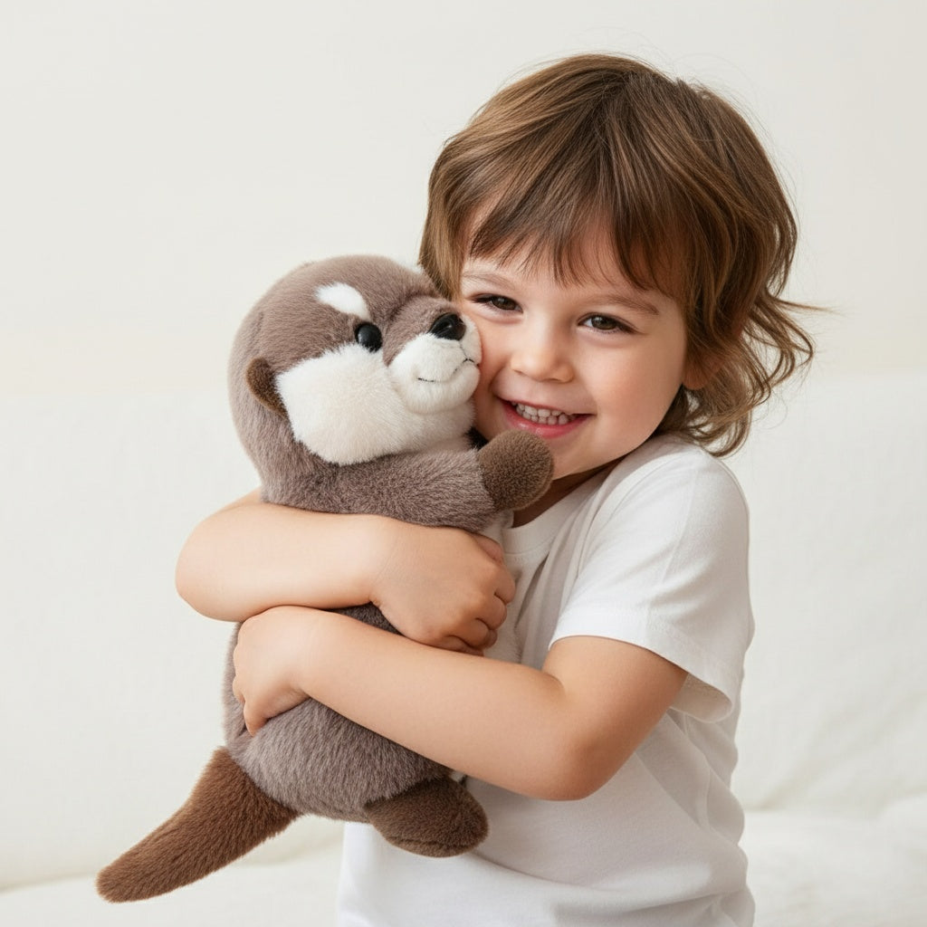 Otter Kuscheltier Braun-Weiß 25–35 cm