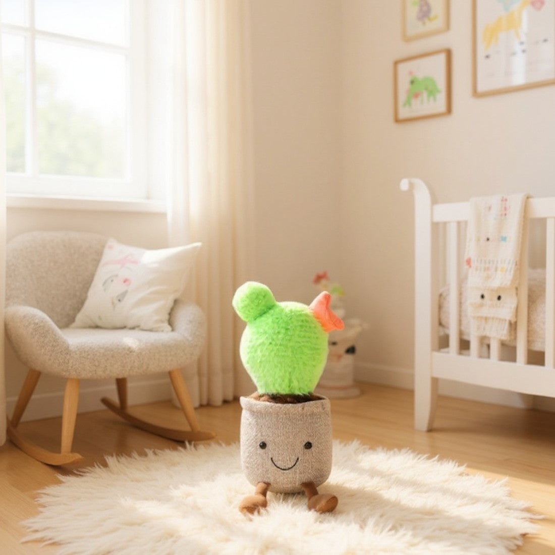 Kawaii Blütenkaktus Kuscheltier
