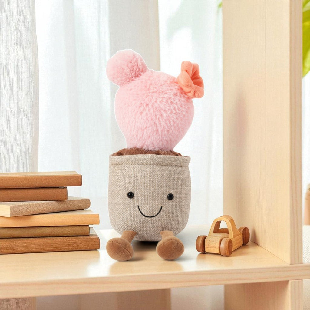 Kawaii Blütenkaktus Kuscheltier