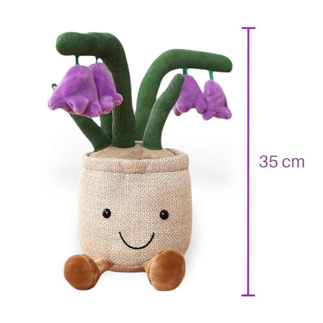 Kawaii Veilchen Pflanzen-Kuscheltier