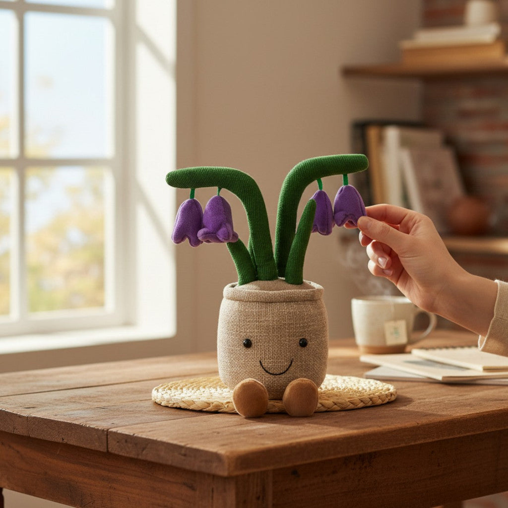 Kawaii Veilchen Pflanzen-Kuscheltier