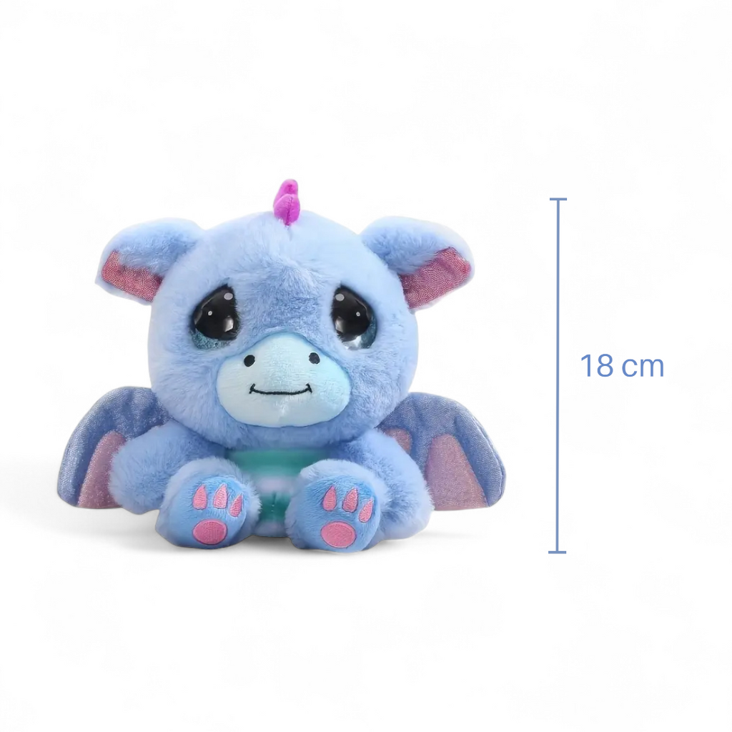 Kawaii Drache Blau 15–20 cm