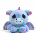 Kawaii Drache Blau 15–20 cm