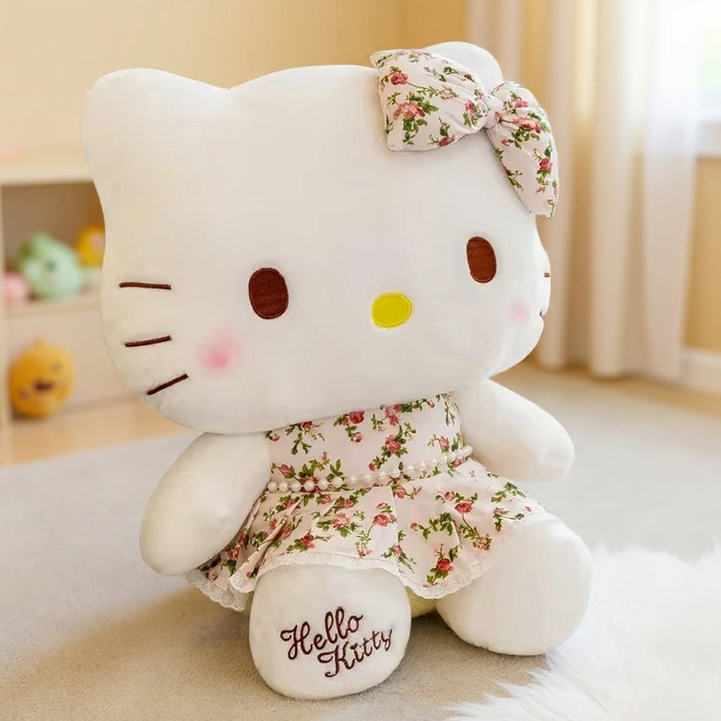 Hello Kitty mit Blumenkleid 32–60 cm