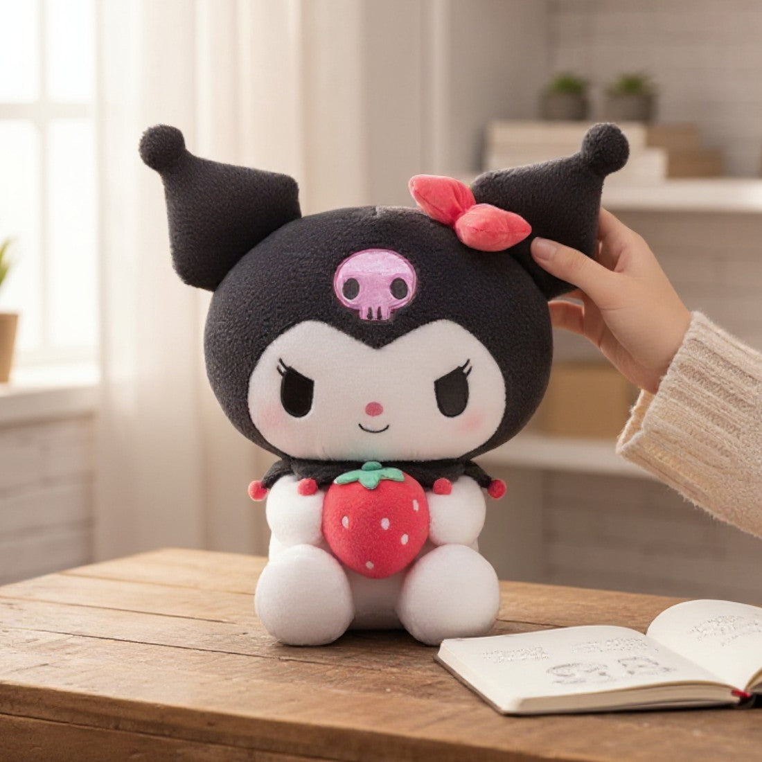 Kuromi Kuscheltier mit Erdbeere 25–50 cm