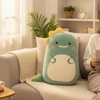 Dinosaurier Squishy Kuschelkissen Grün 45–50 cm