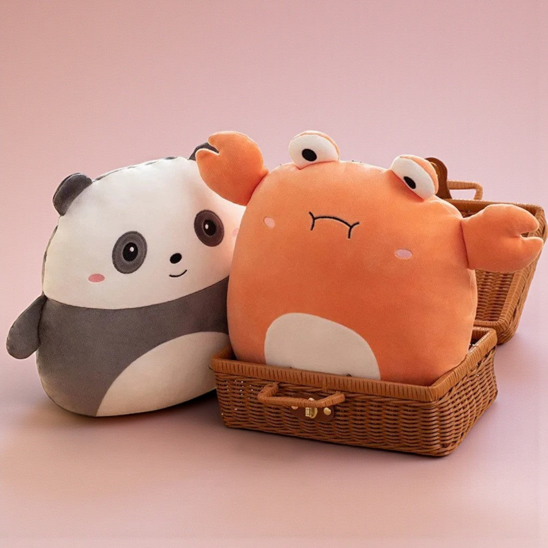 Rundes Panda Squishy Kuschelkissen 40–45 cm