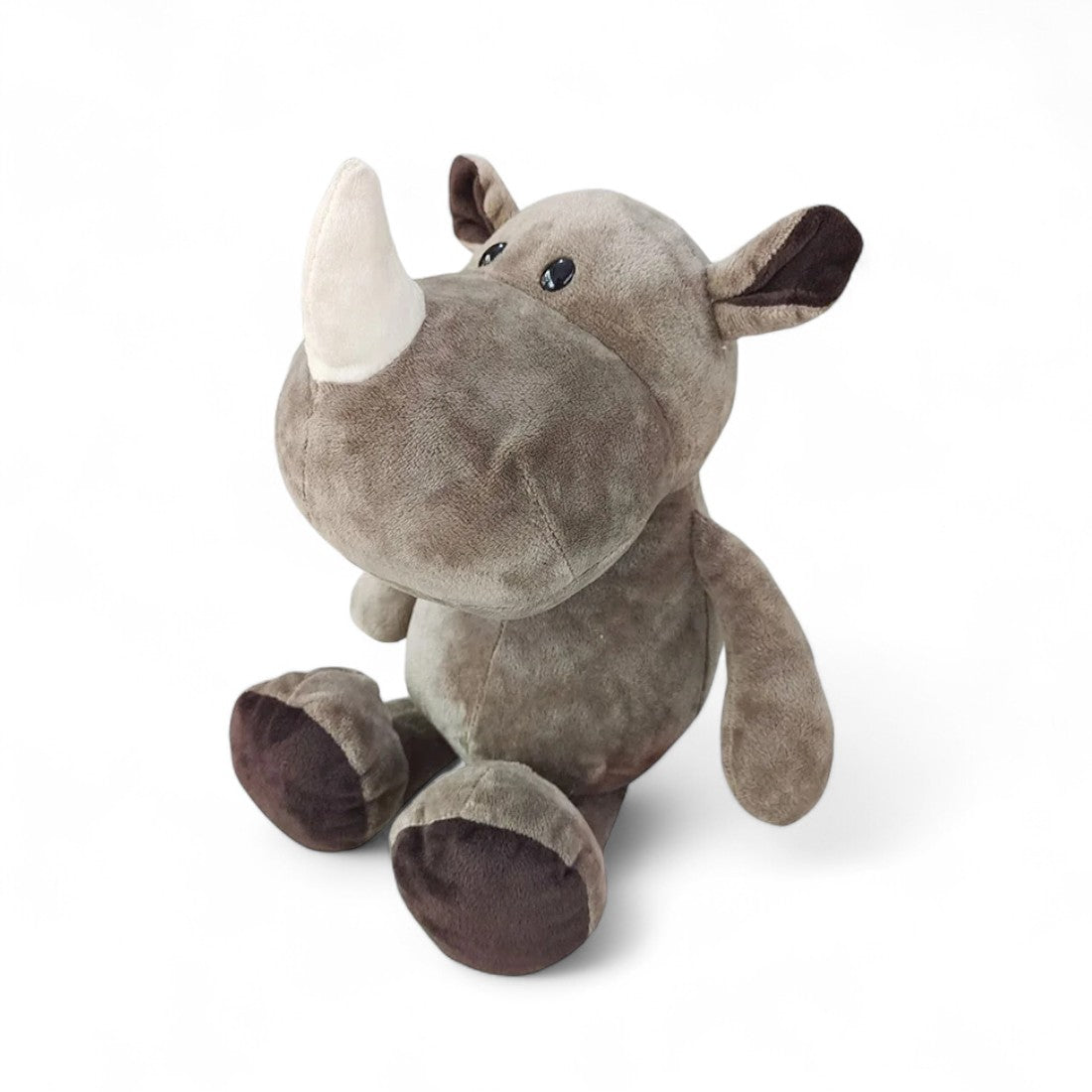 Nashorn Kuscheltier Grau-Braun 25–30 cm