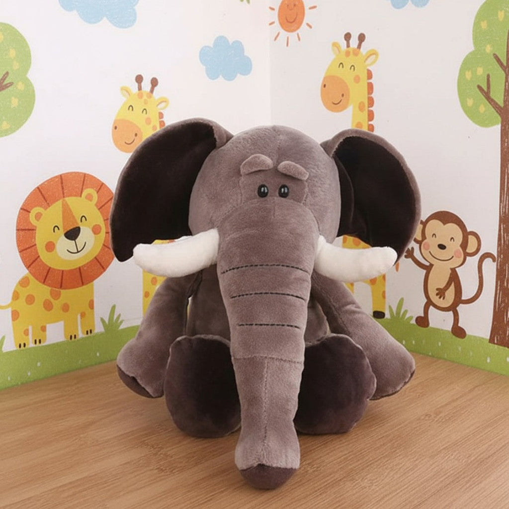 Braun-Beiges Elefanten Kuscheltier 25–30 cm