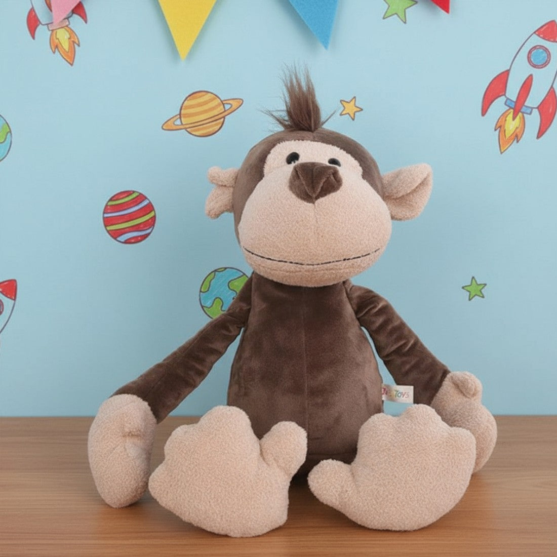 Braunes Affen Kuscheltier 25–30 cm