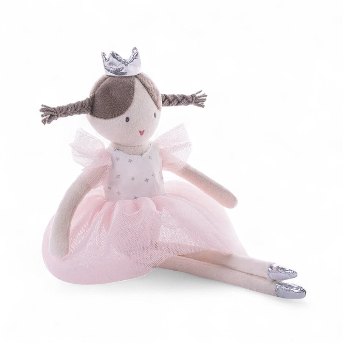 Ballerina Stoffpuppe mit Tutu 30–35 cm