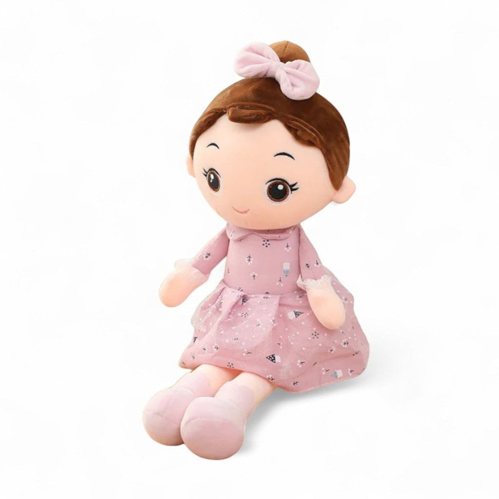 Stoffpuppe Mädchen mit Kleid
