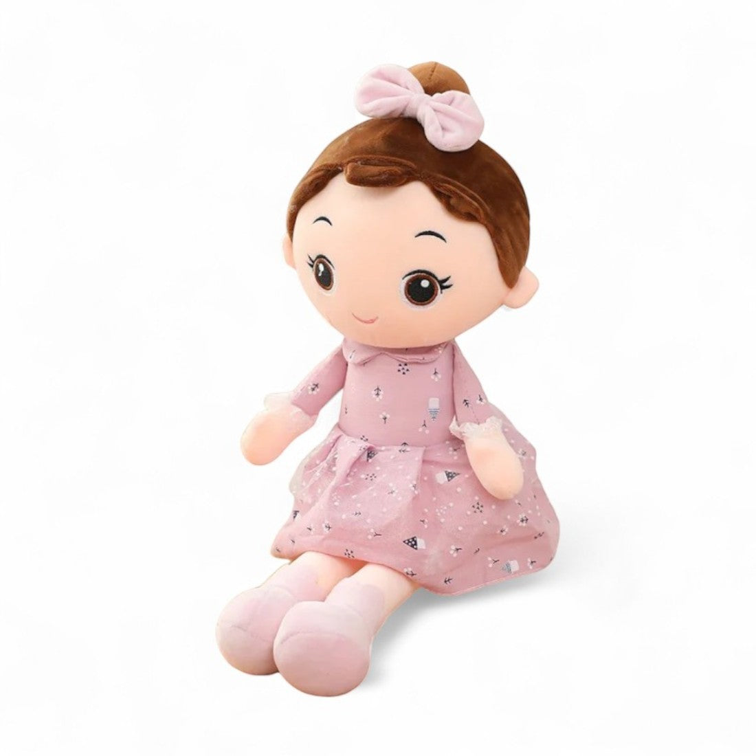 Stoffpuppe Mädchen mit Kleid