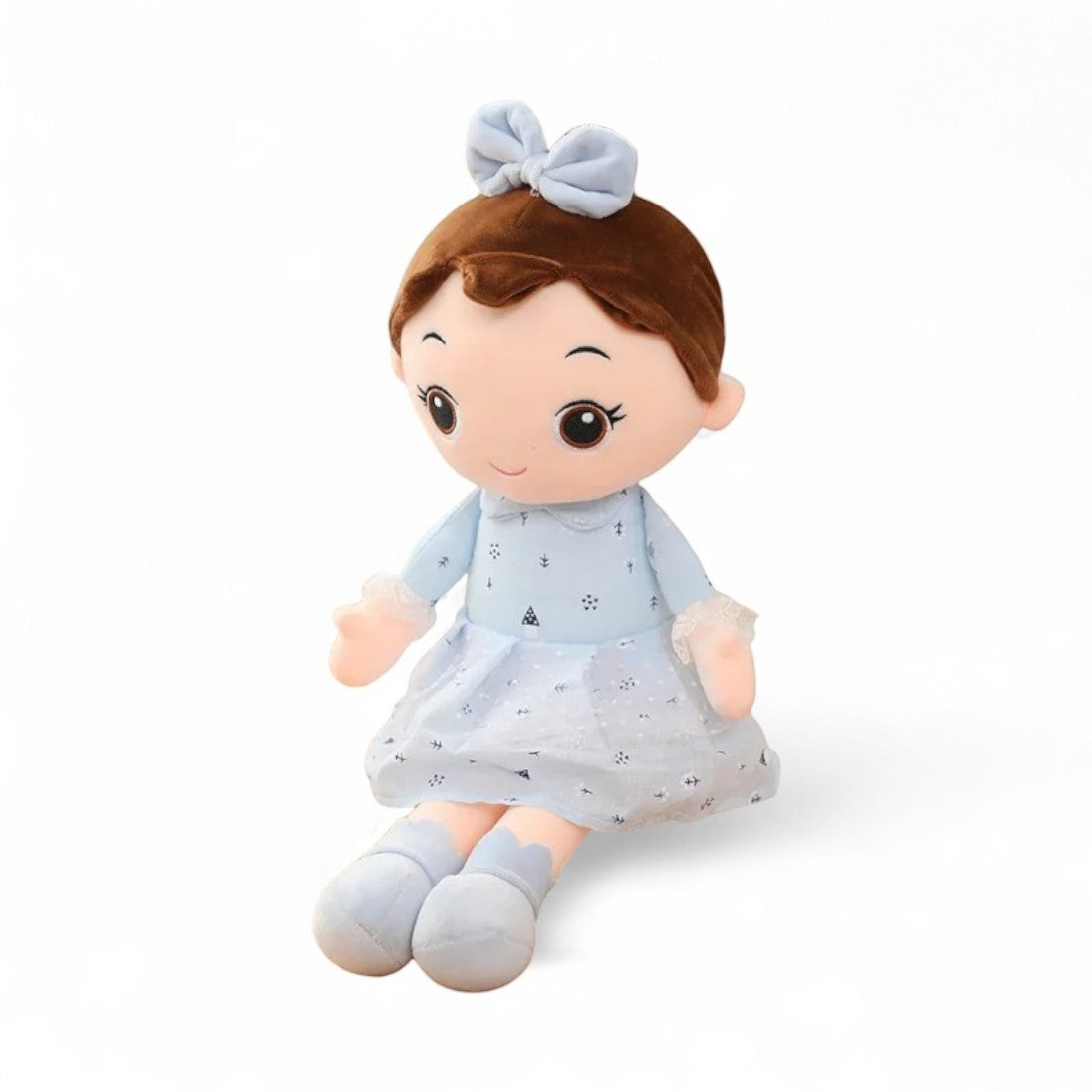 Stoffpuppe Mädchen mit Kleid