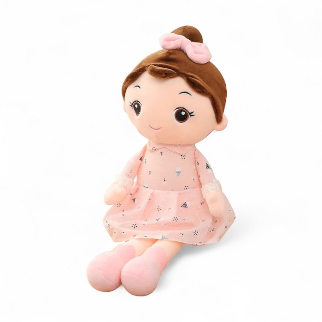 Stoffpuppe Mädchen mit Kleid
