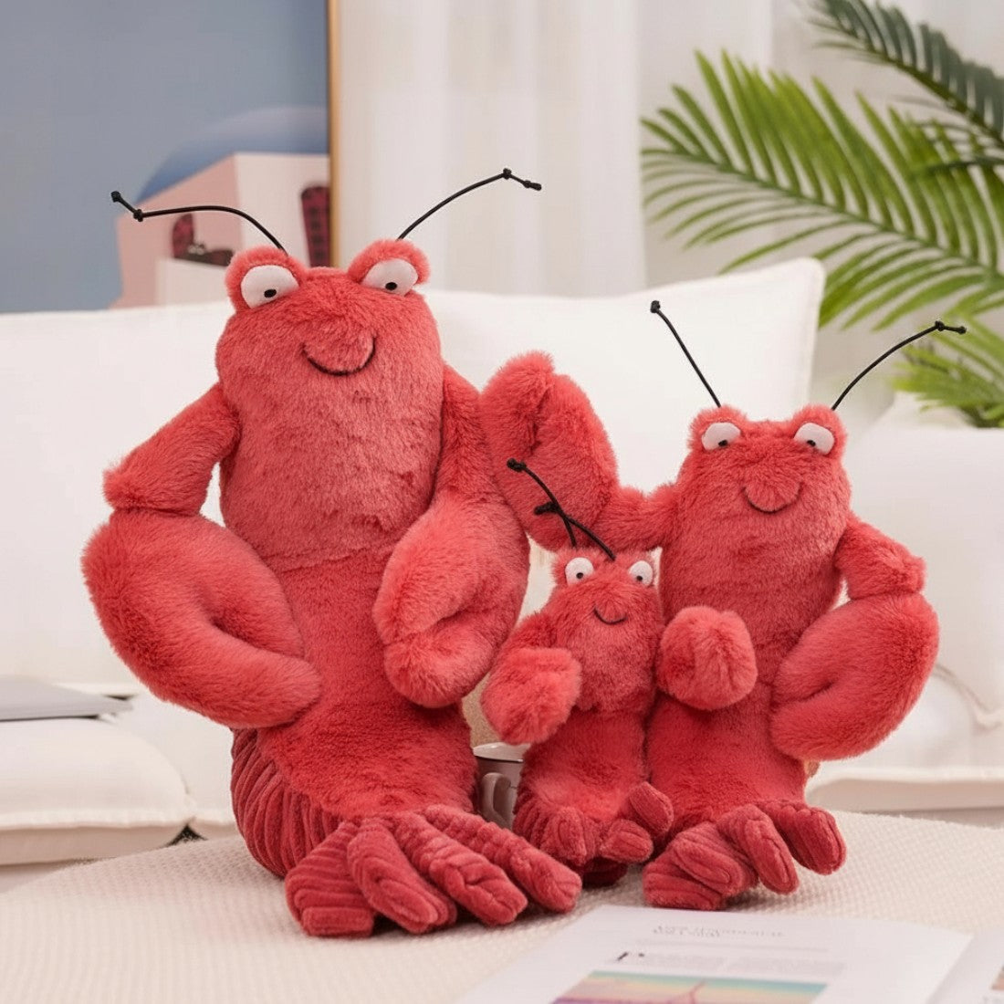 Hummer Kuscheltier Rot 22–45 cm