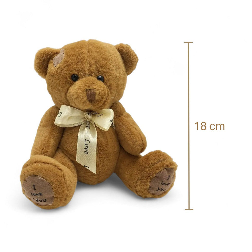 Teddybär I Love You Braun 18 cm