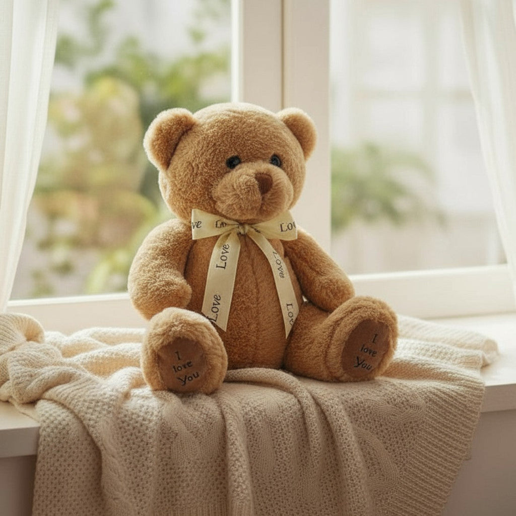 Teddybär I Love You Braun 18 cm