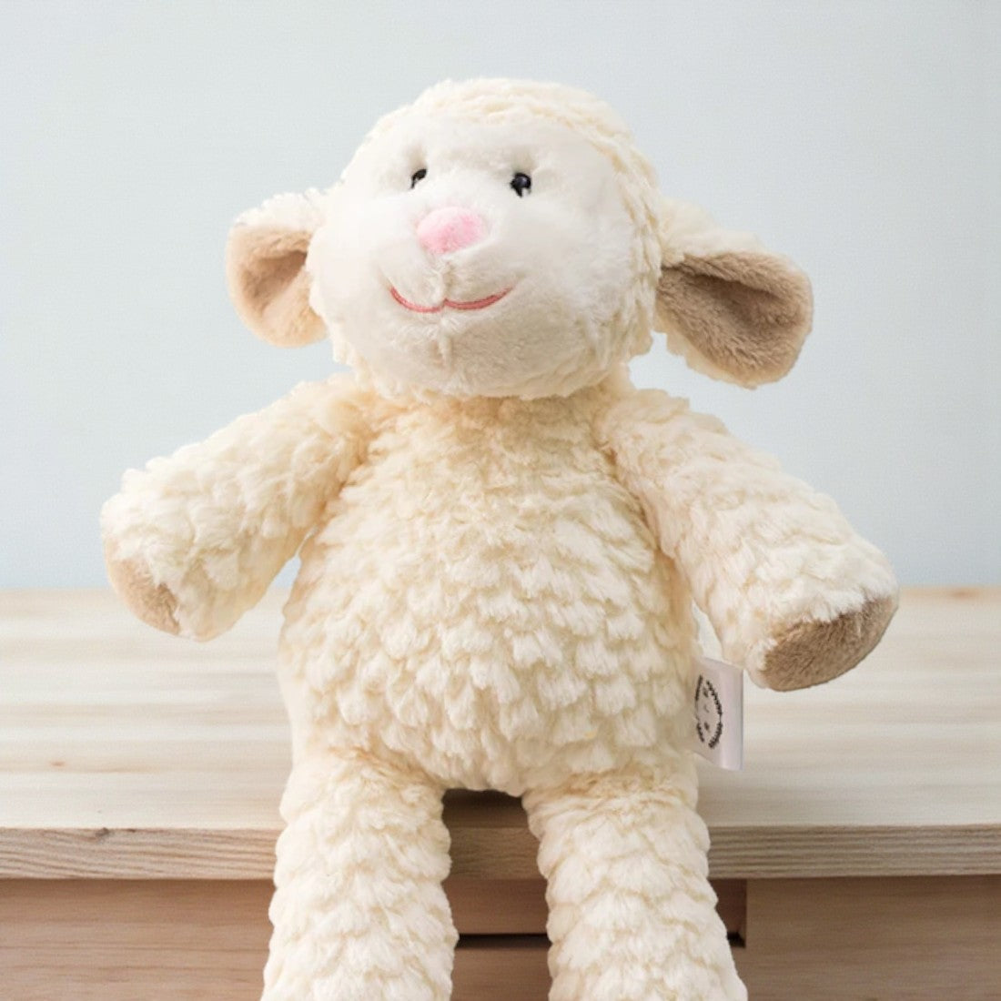 Schaf Kuscheltier mit Lockenfell 30–35 cm
