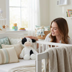 Schwarz-weißes Kuh Kuscheltier 37 cm