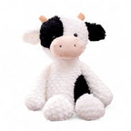 Schwarz-weißes Kuh Kuscheltier 37 cm