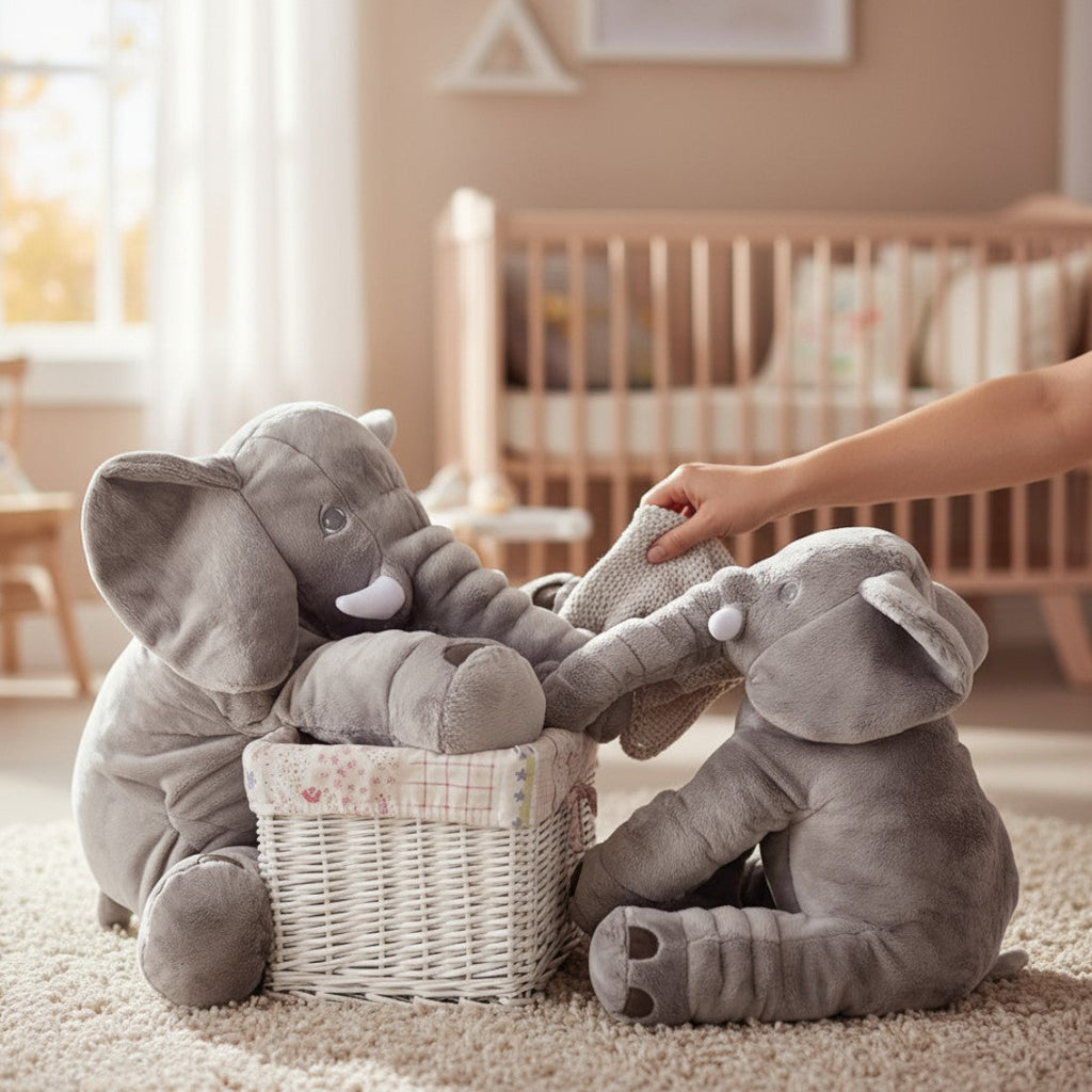 Graues Elefanten Kuscheltier 40–45 cm