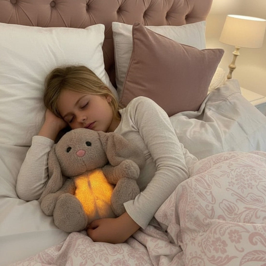 Atmendes Hasen Nachtlicht mit Musik 30–35 cm