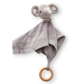 Baby Schmusetuch mit gehäkeltem Elefantenkopf 20–25 cm