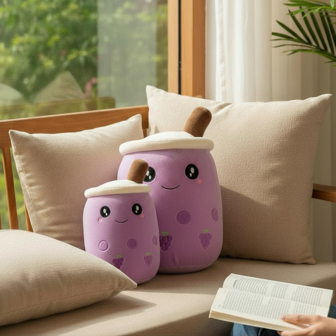 Kawaii Trauben Bubble Milk Tea 23–35 cm