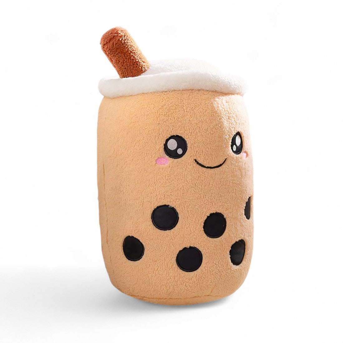 Kawaii Karamell Bubble Tea Kuschelkissen 23–35 cm