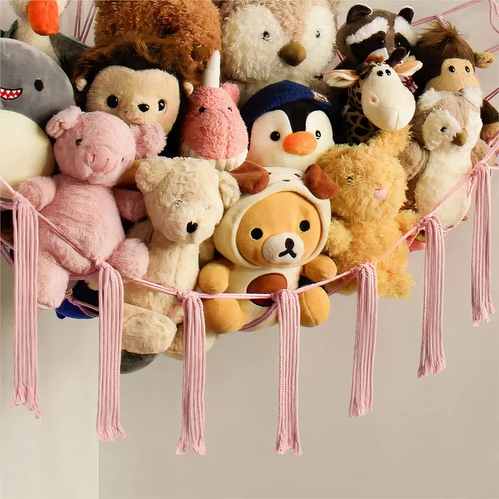 Hängendes Netz für Kuscheltiere