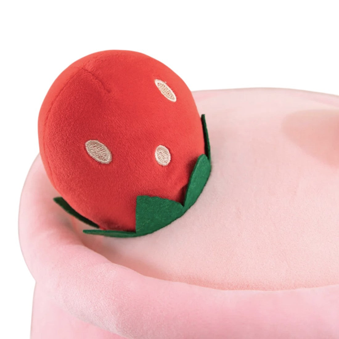 Kawaii Erdbeer Bubble Tea Kuschelkissen 23–35 cm