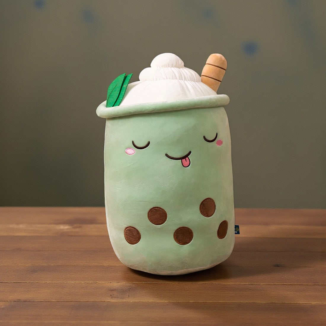 Kawaii Matcha Bubble Tea Kuschelkissen 23–35 cm