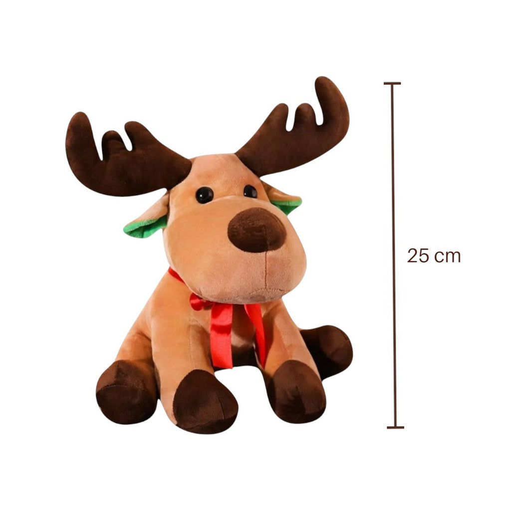 Weihnachts-Rentier Kuscheltier 25–30 cm