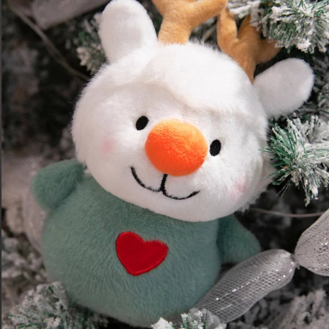 Weihnachts Rentier-Schneemann Kuscheltier 17–25 cm